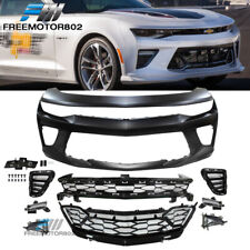 Fit 16-18 Chevy Camaro SS 50th Anniversary Front Bumper Conversion w/DRL Grille picture