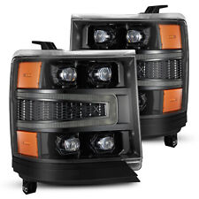 For 16-18 Chevrolet Silverado AlphaRex Nova Alpha Black LED Projector Headlights picture
