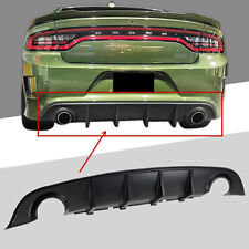 Rear Bumper Diffuser Lip Fits For 15-20 Dodge Charger SRT OE Style Matte Black picture