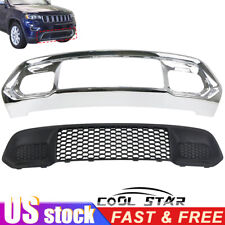 2Pcs Chrome Front Bumper Lower Grille Grill Trim For Jeep Grand Cherokee 2017-22 picture