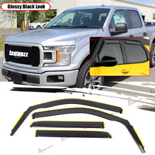 For 09-14 Ford F150 Crew Cab Rain Guards Shade Window Visors Vent Deflectors picture