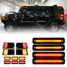 14x Smoked LED Roof Cab Light Clearance Side Marker Lamp For 2003-2009 Hummer H2 picture