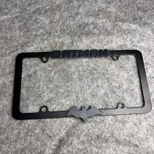 Batman License Plate Frame Holder Stainless Steel Metal Black picture