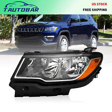 Left Headlight For 2017-2021 Jeep Compass Driver Side W/Bulb LH Halogen Headlamp picture