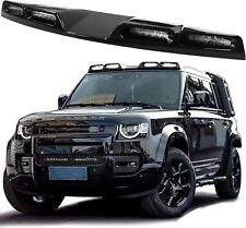 GLOSS BLACK FOR LAND ROVER DEFENDER 90 110 LED ROOF TOP LIGHT BAR DRL 2020-2024 picture
