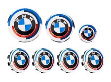 7Pcs for BMW 5 Series (F07/F10/F11) 50 Years M Emblem 50 Jahre Emblems Hood picture