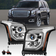 For 2015-2020 GMC Yukon Halogen w/ LED DRL Projector [Factory Style] Headlights picture