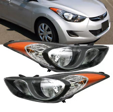 A Pair For 2011 2012 2013 Hyundai Elantra Sedan Headlights Left & Right Headlamp picture