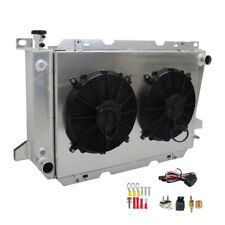 4ROW Radiator+Shroud Fan For Ford 1985-1997 Bronco F150 F250 F350 5.0L 5.8L V8 picture