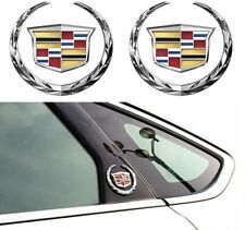 NEW 2X For Cadillac Fender BADGE Marker Door Badge Emblem Car Decoration Sport V picture