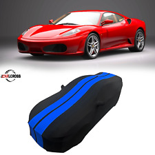 For Ferrari F430 Indoor Car Cover Satin Stretch  Blue/Black dustproof A+ picture