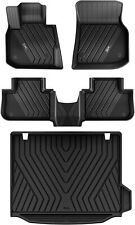 3W Floor Mats for 2018-2024 BMW X3 TPE All Weather Custom Fit Car Cargo Liners picture