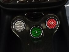 Fits Ferrari California 09-14 F1 Gear Button Covers in Tri Colors Carbon Fiber picture