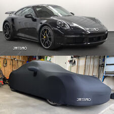 For Porsche 911 GT3 GT2 928 992 718 Custom Indoor Car Cover Satin Stretch Black picture