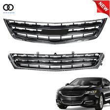 For 2014-2020 Chevrolet Impala Front Bumper Upper&Lower Grille Chrome Mesh Grill picture