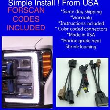 2017-2019 F250 F350 SuperDuty OEM LED Headlight Adapter Conversion Harness picture