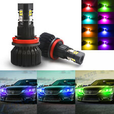 RGB Multi Color Phone Control High Beam DRL LED Bulbs For Honda Accord 2007-18 picture
