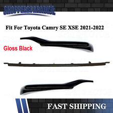 For Toyota Camry SE XSE 2021 2022 Glossy Black Front Lower Grille Trim Molding picture