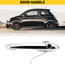 68069943AC Front Exterior Outside Chrome Door Handle LH Driver Side for Fiat 500 picture