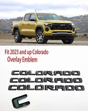 Overlay Emblems 2023-2024 Chevrolet Colorado Matte Black Body Side Emblems Z71 picture