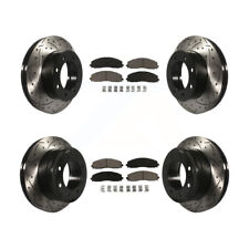 Front Rear Drilled Slotted Brake Rotors Pads Kit for 2014-2021 F-250 Super Duty picture
