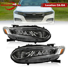 For 2018-2021 Honda Accord LED DRL Signal Headlight Assembly Pair RH&LH picture