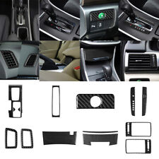 17Pcs Carbon Fiber Full Interior Kit Cover Trim For Honda Accord 2013-17 picture