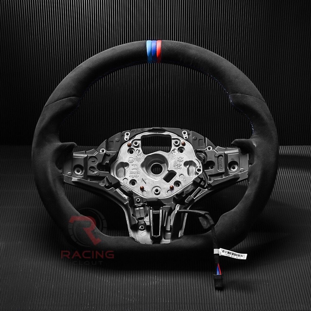 Real Alcantara Leather  Customized Sport Steering Wheel For BMW G30 530 W/Heated