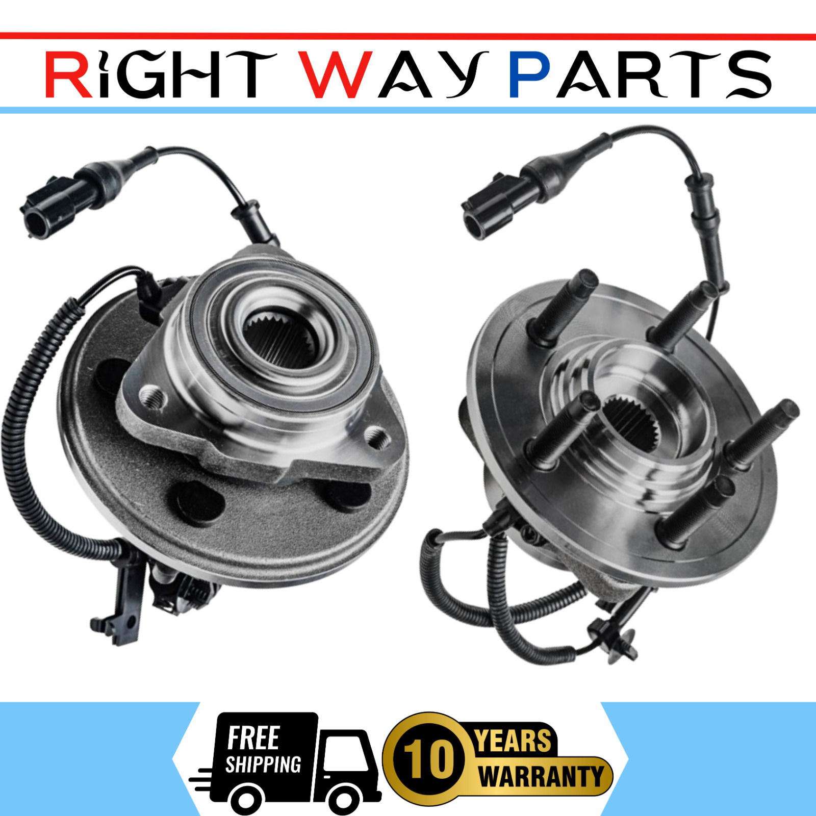 2x Front Wheel Hub Bearings for 2006-2010 Ford Explorer Mercury Mountaineer Trac