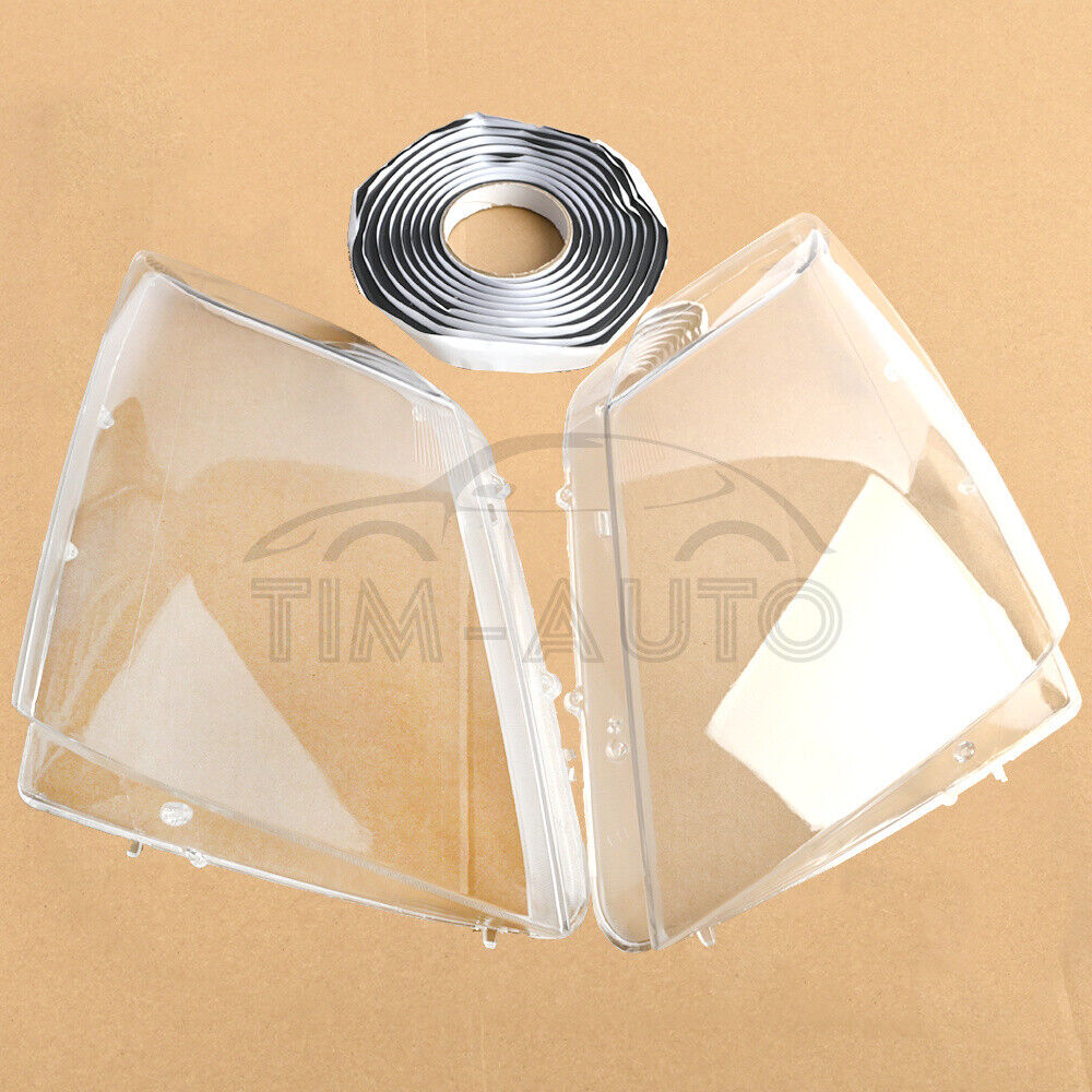 New Pair Clear Headlight Lens Cover+Glue For Cadillac CTS 2008-2013 US