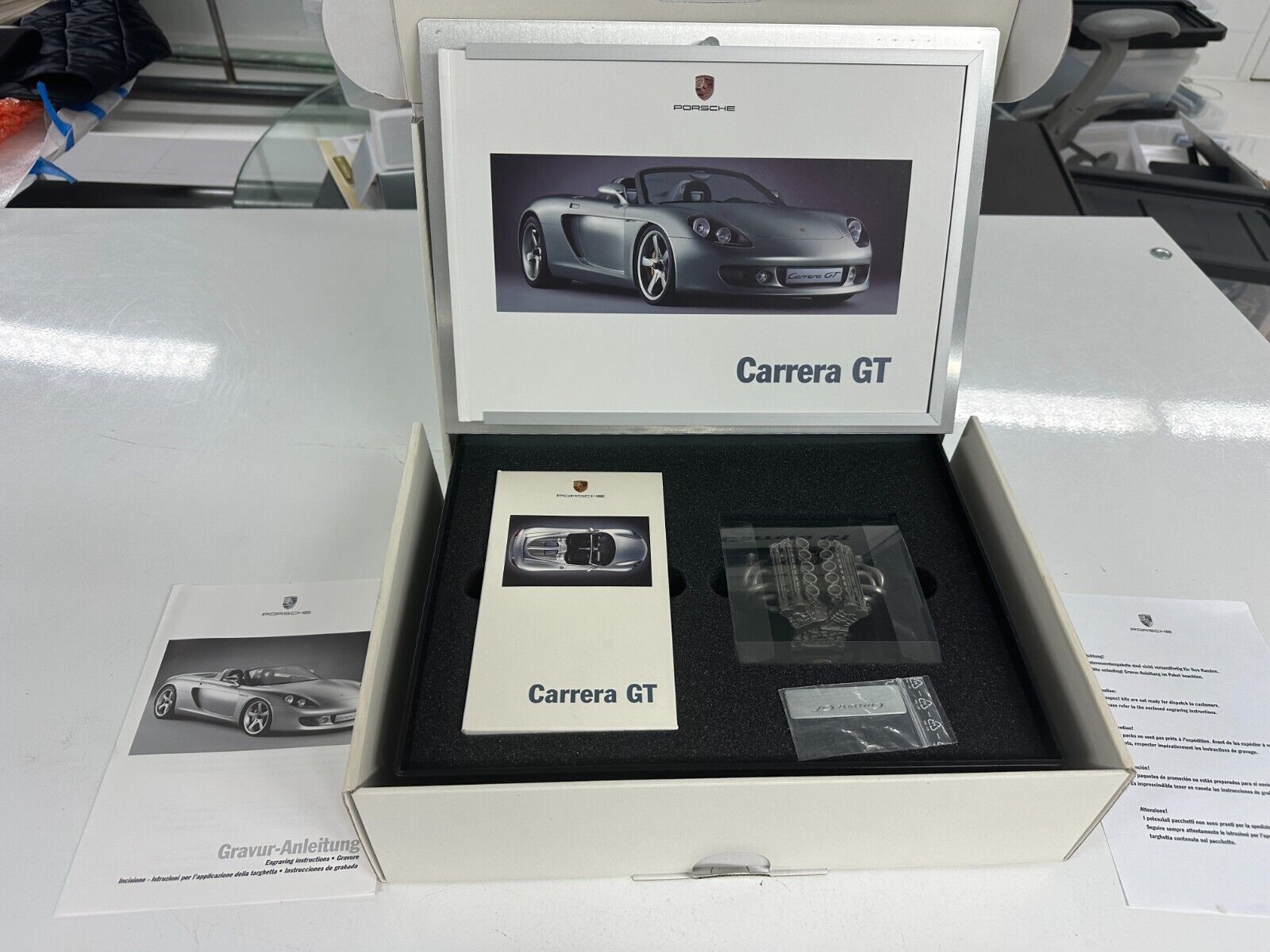 Porsche Carrera GT New Owner Box Pre Delivery VHS Package Engine Model W