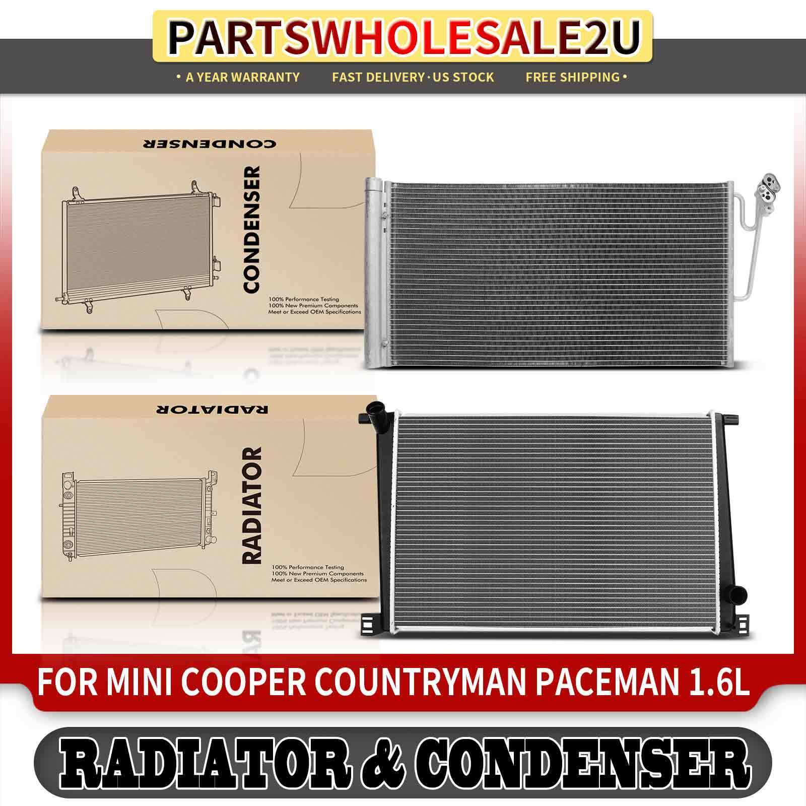 Radiator & AC Condenser Cooling Kit for Mini Cooper Cooper Countryman L4 1.6L
