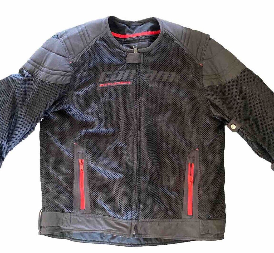 Can-Am Spyder Russel Mesh Hot Weather Motorcycle Jacket Black Men\'s Large