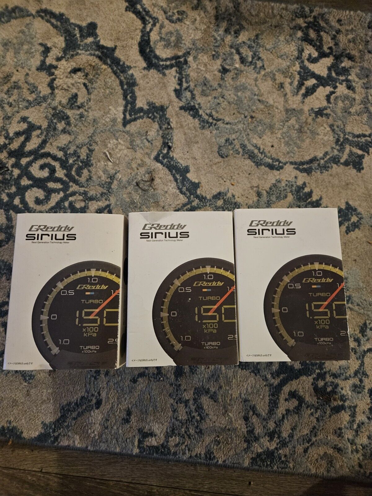 Greddy Sirius Turbo, Volt, And Oil Temp Gauges NEW