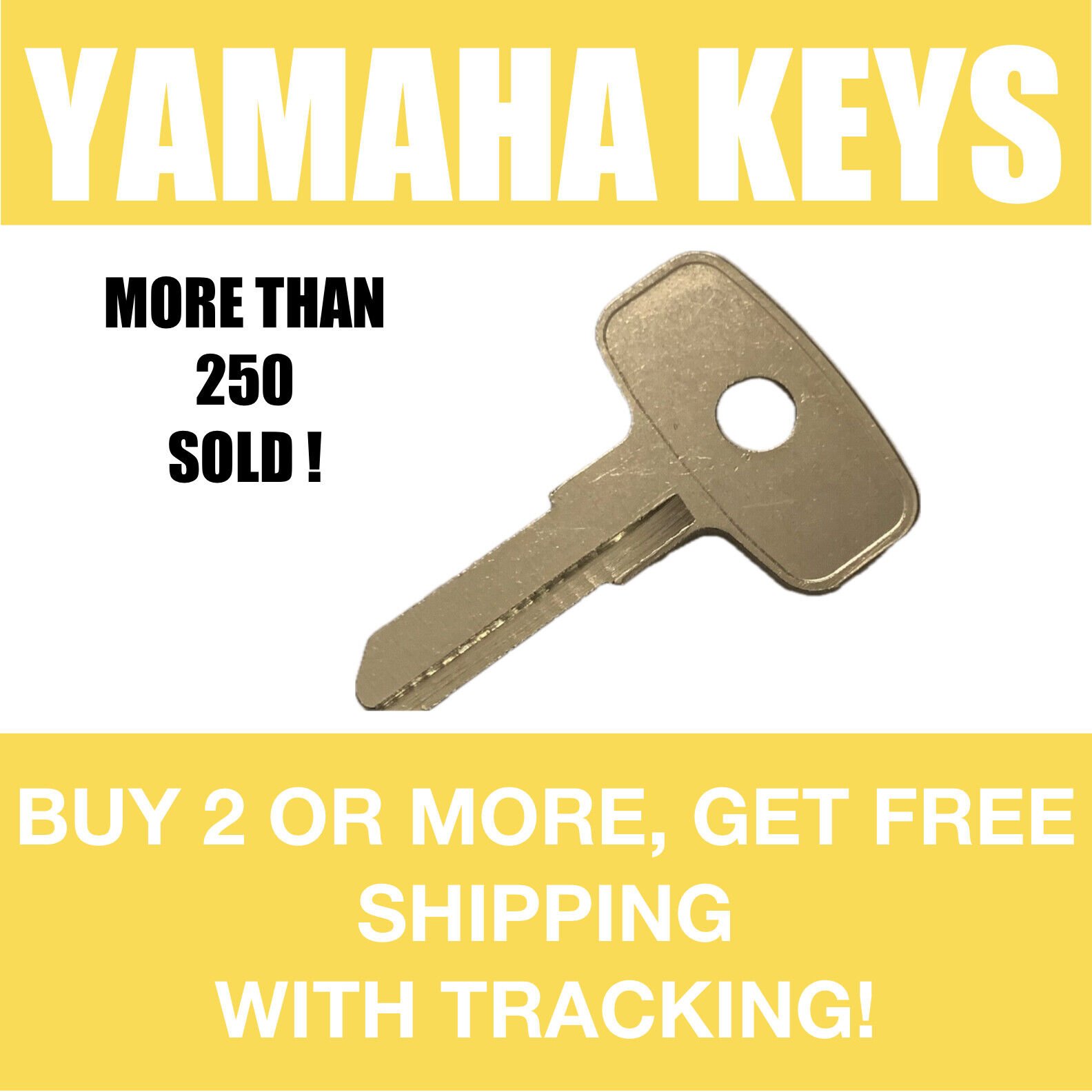 1970's Yamaha Motorcycle keys Cut to Code spare replacement key codes 2611-2650