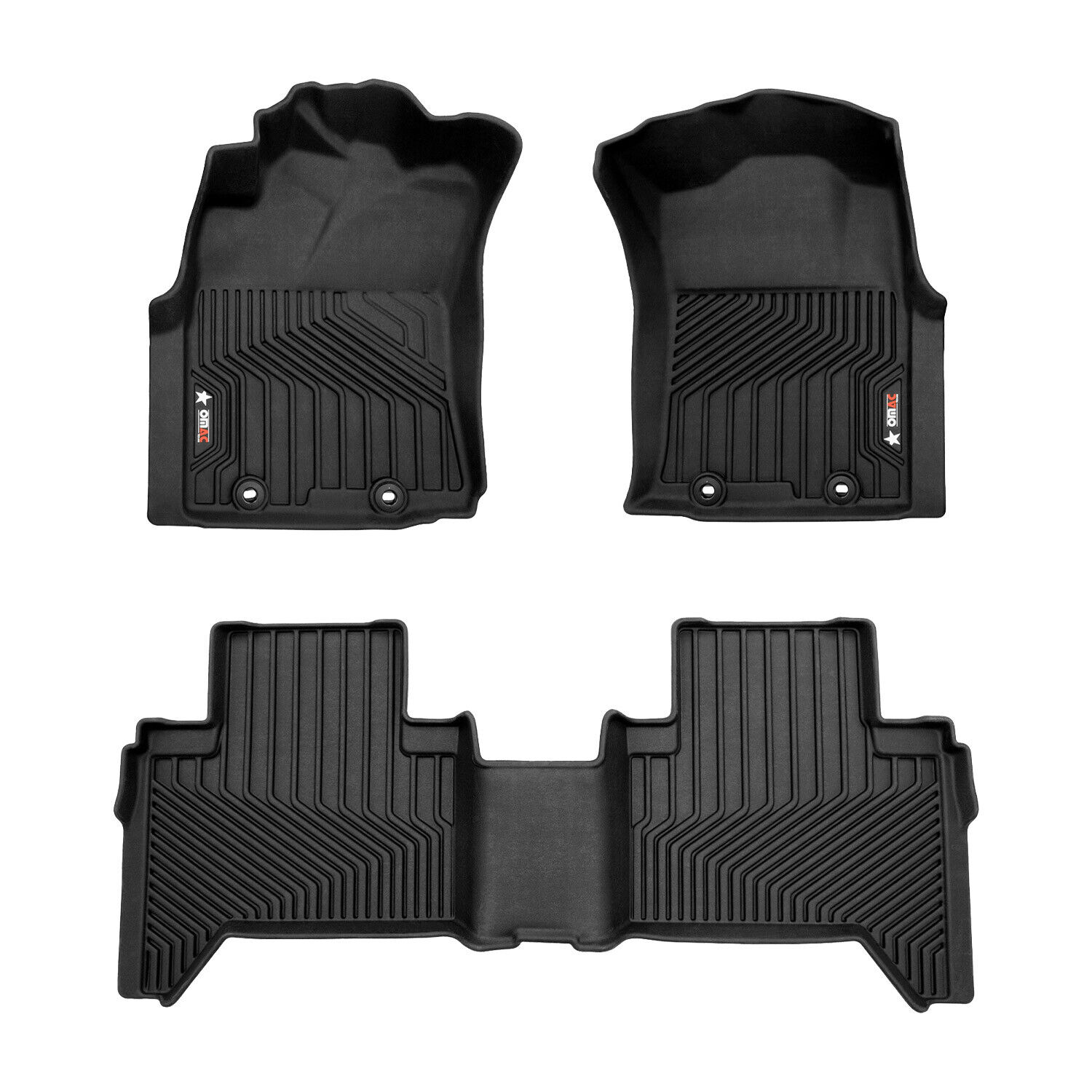 OMAC Premium Floor Mats Liner for Toyota Tacoma 2005-2015 Double Cab Heavy Duty