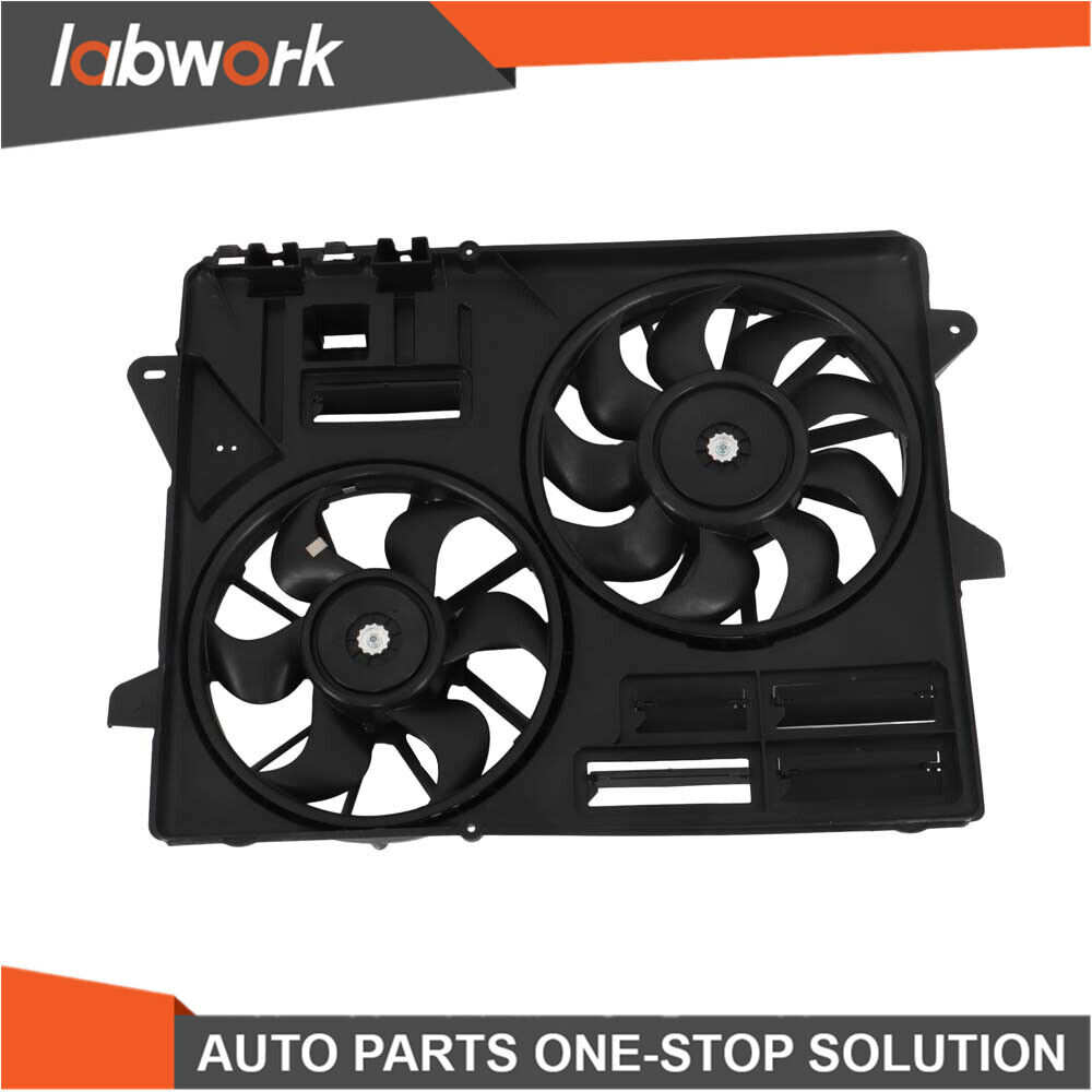 Labwork Radiator Cooling Fan Assembly For 2015-2017 Ford Mustang 3.7L 5.0L 5.2L