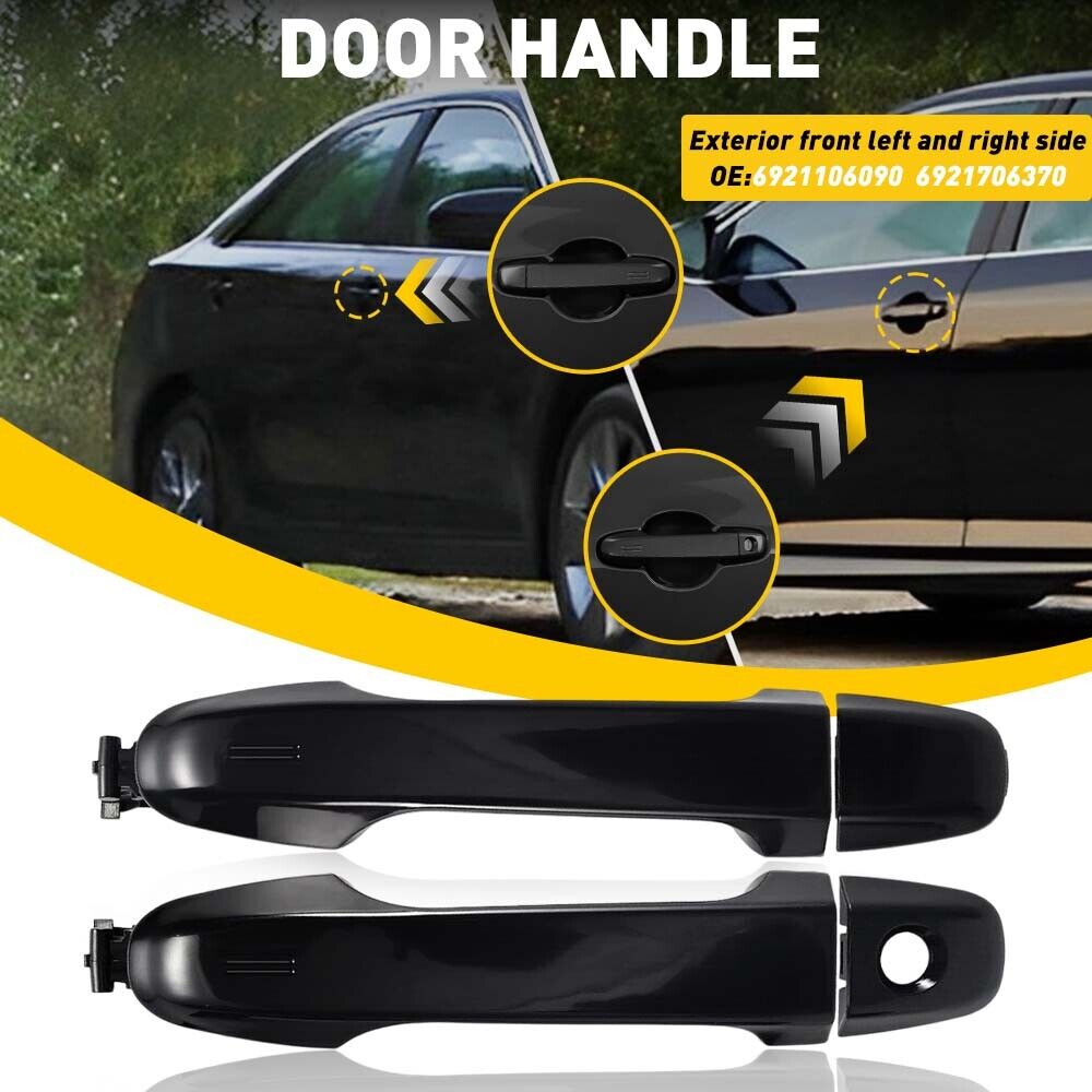 Front Driver+Passenger Outside Exterior Door Handle For Toyota Camry 2012-2017