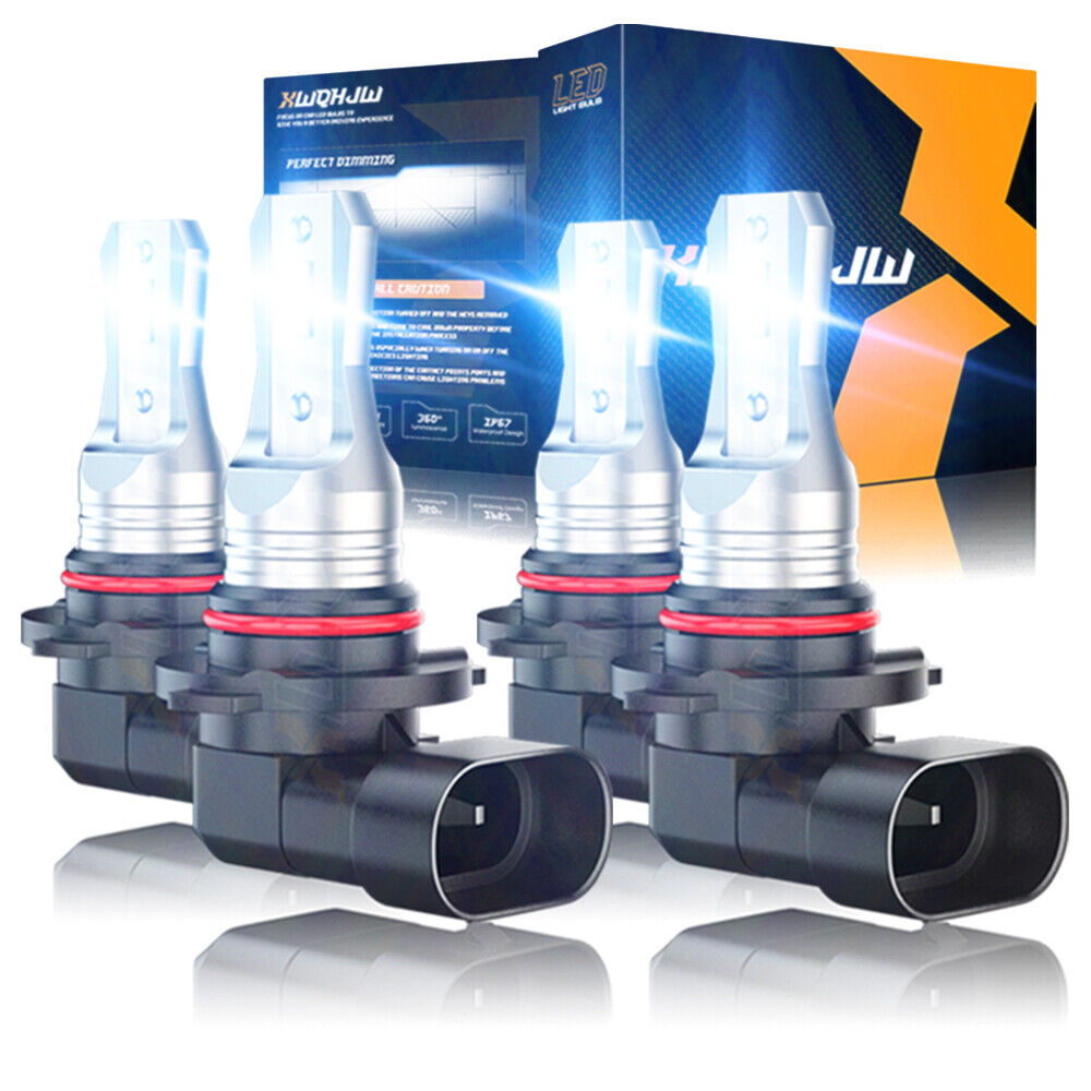 Xenon White LED Headlights Bulbs Kit for Chevy Silverado 1500 2500 HD 1999-2006