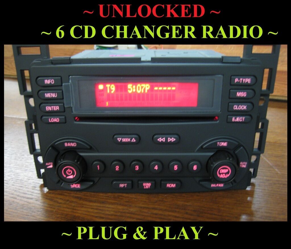 NEW &UNLOCKED~ 2005-09 Pontiac G6 6 DISC CD CHANGER RADIO ~PLUG&PLAY REPLACEMENT