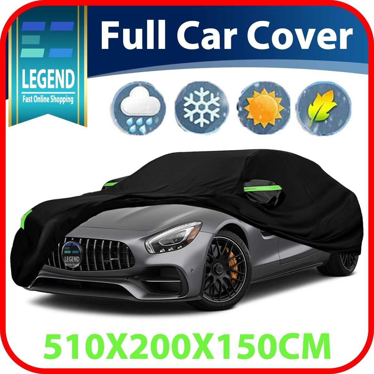 For INFINITI Waterproof Full Car Cover Outdoor UV Snow Dust Rain Protection