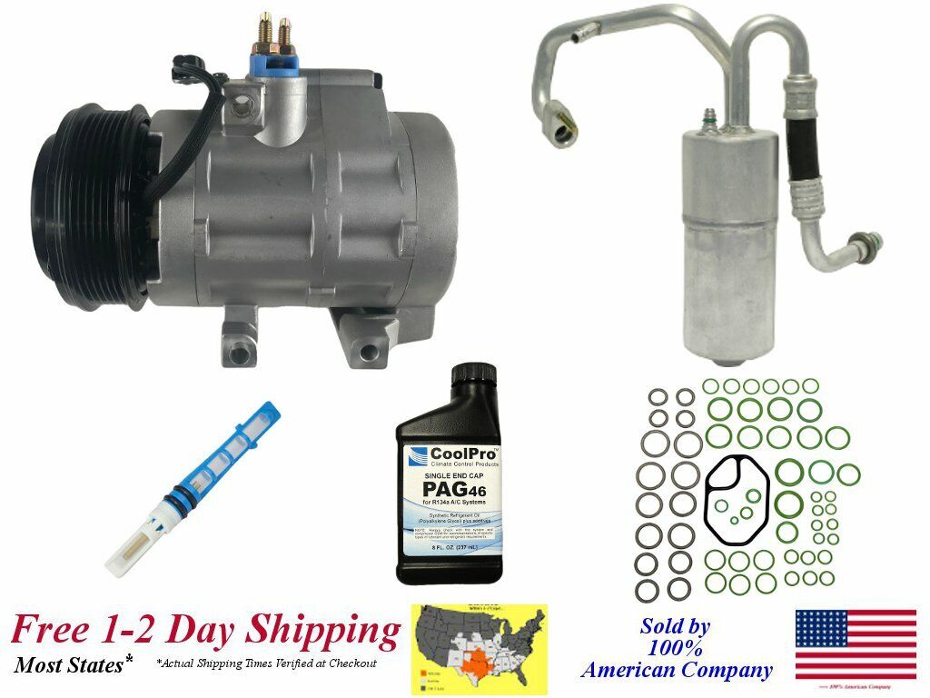 New A/C AC Compressor Kit For 2008-2010 F-250 Super Duty (6.4L Diesel only)