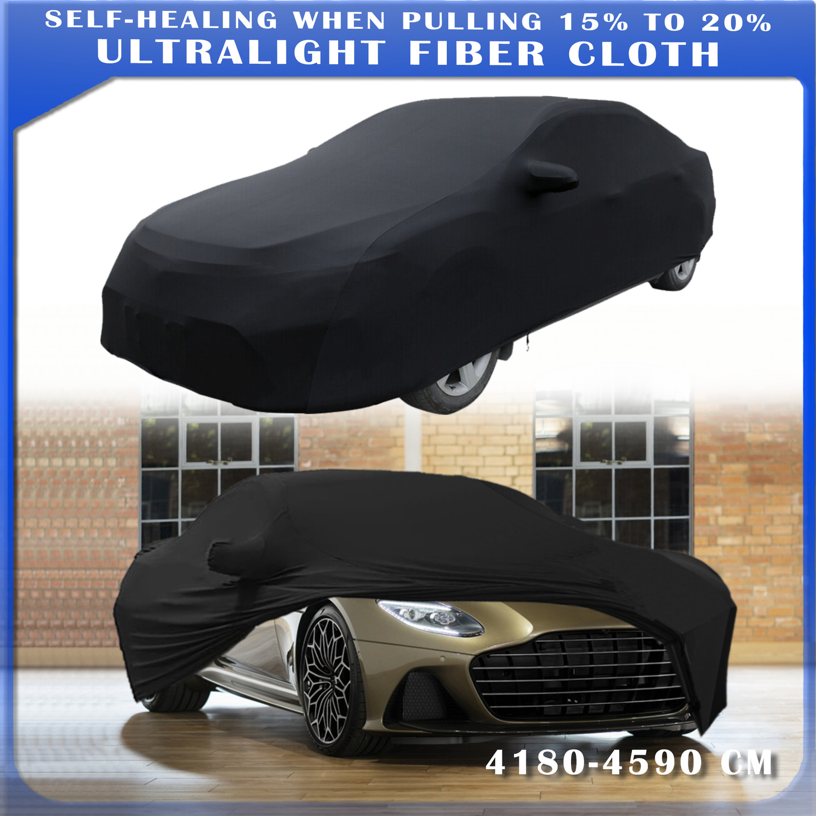 For Aston Martin DB5 Black Full Car Cover Satin Stretch Dustproof INDOOR Garage