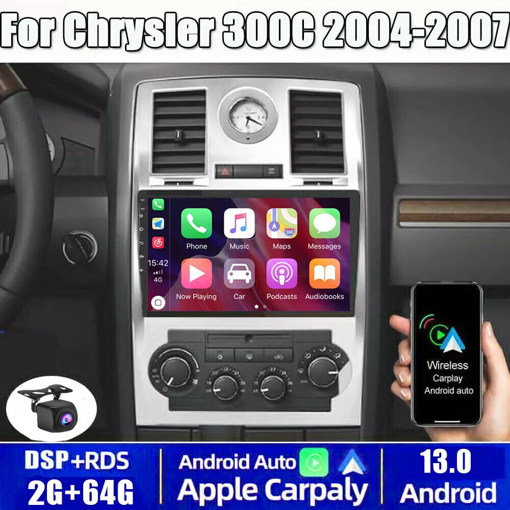 For Chrysler 300C 300 2004-2010 Android 13 2+64GB CarPlay Car Stereo Radio GPS 