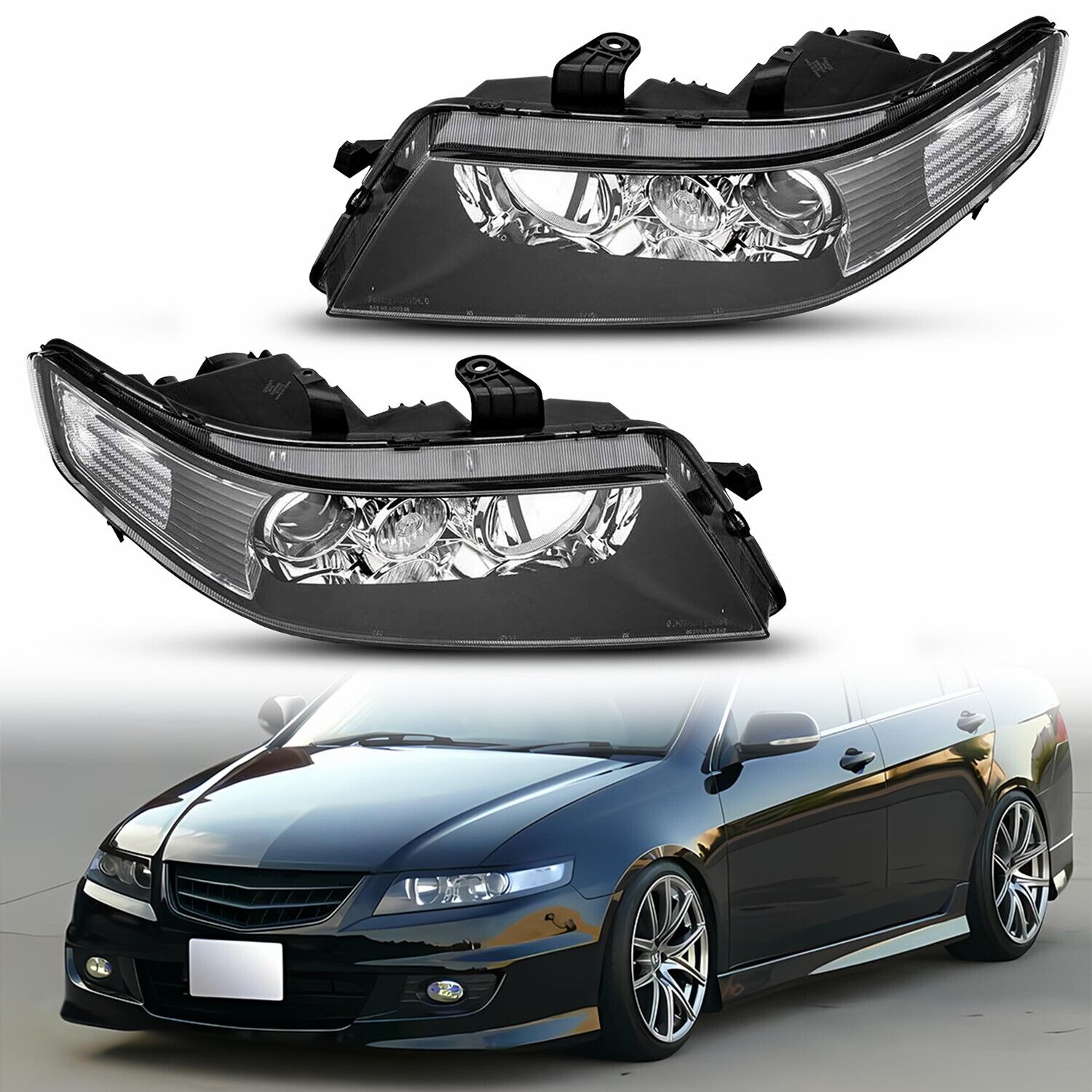FOR 2004-2008 Acura TSX Factory Projector Headlights Lamps Left+Right Pair