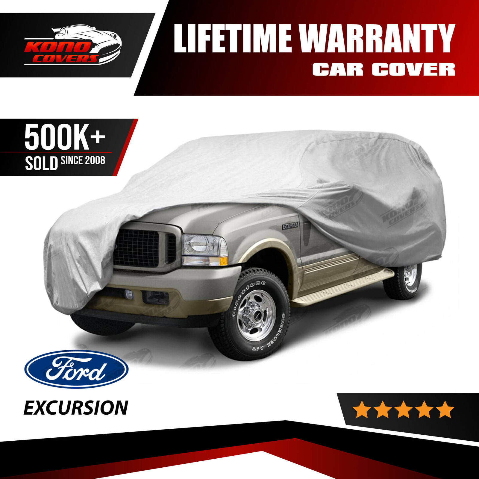 Ford Excursion 5 Layer Waterproof Car Cover 2000 2001 2002 2003 2004 2005