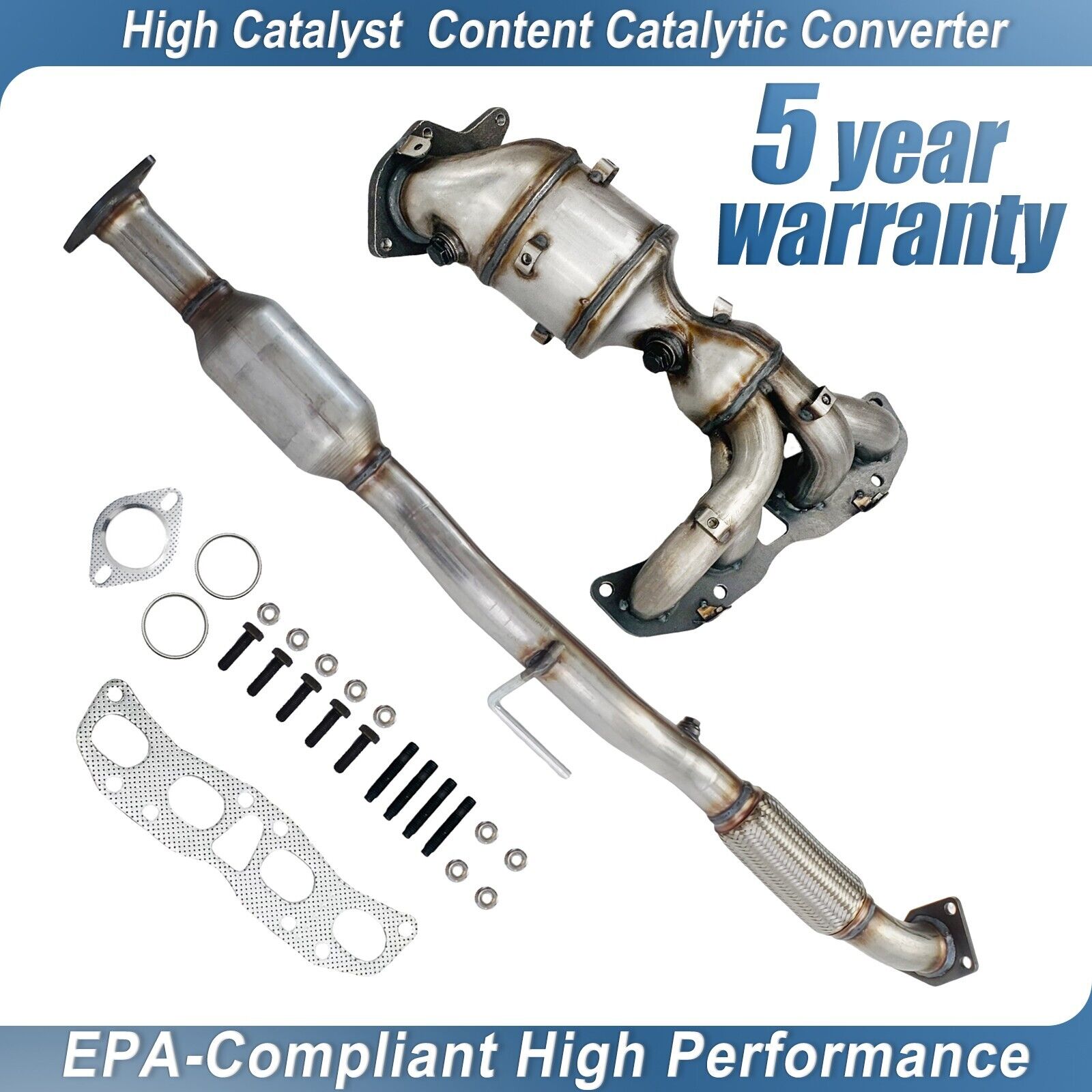 Front + Rear Catalytic Converter for 2007 - 2012 Nissan Altima L4 2.5L EPA