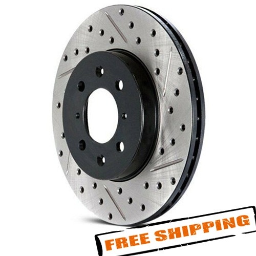 StopTech Sport Drilled & Slotted 1-Piece Rear Brake Rotor for 2013 BMW 135is