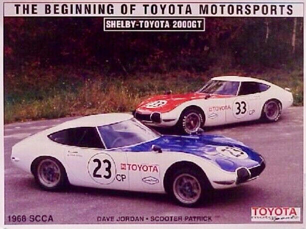 Shelby-Toyota 2000GT Team Poster by Shin Yoshikawa - EXTREMELY RARE
