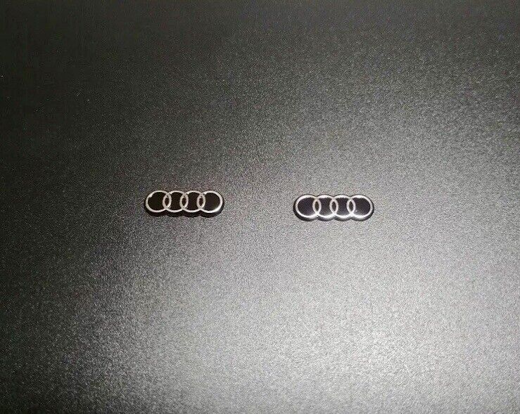 New Audi Emblem Audi - Key Fob Replacement Sticker Badge 2PCS 6mm x 16mm